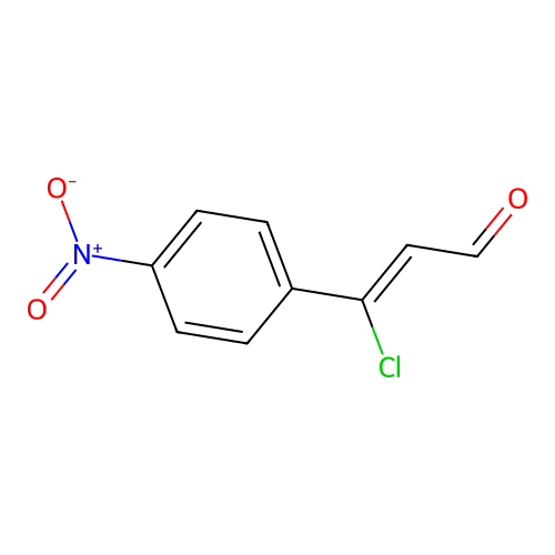 Cinnamaldehyde, beta-chloro-p-nitro- structure