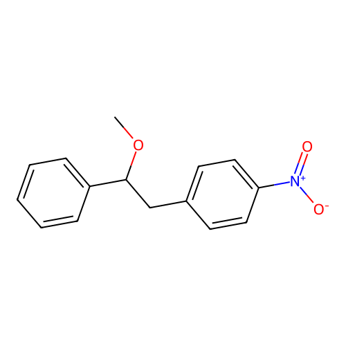 1-(2-Methoxy-2-phenylethyl)-4-nitrobenzene structure