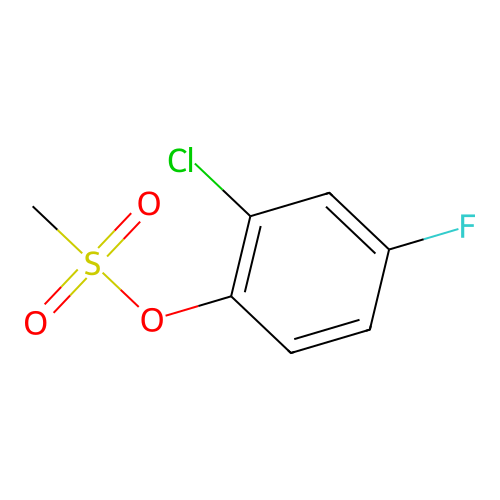 2-Chloro-4-fluorophenyl methanesulfonate structure