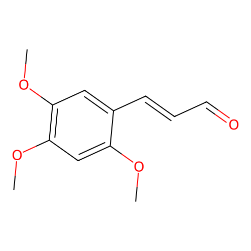 2,4,5-Trimethoxycinnamaldehyde structure