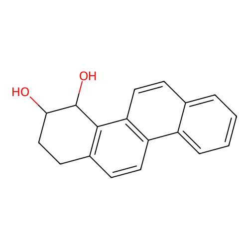1,2,3,4-Tetrahydro-3,4-dihydroxychrysene structure