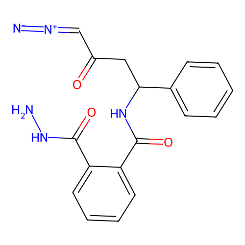 N-(4-Diazo-3-oxo-1-phenylbutyl)-2-(hydrazinecarbonyl)benzamide structure