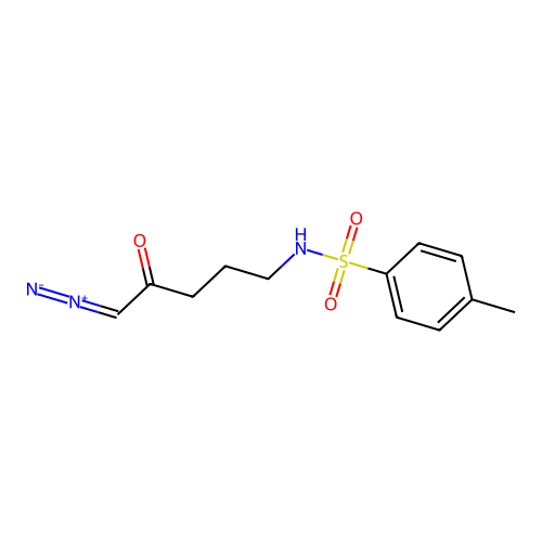 N-(5-diazo-4-oxopentyl)-4-methylbenzenesulfonamide structure