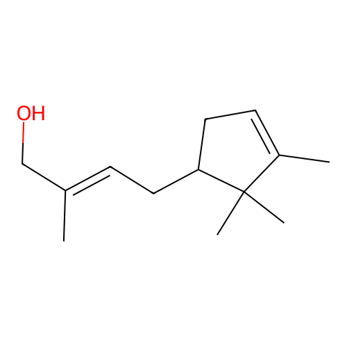 (2E)-2-Methyl-4-(2,2,3-trimethyl-3-cyclopenten-1-yl)-2-buten-1-ol structure