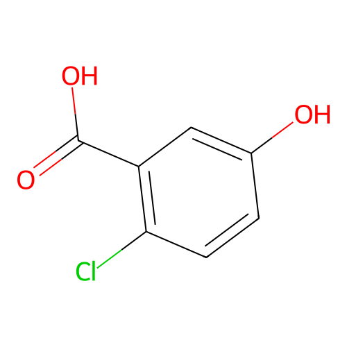 2-氯-5-羟基苯甲酸 structure