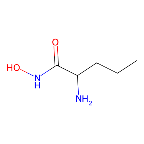2-Amino-N-hydroxypentanamide structure