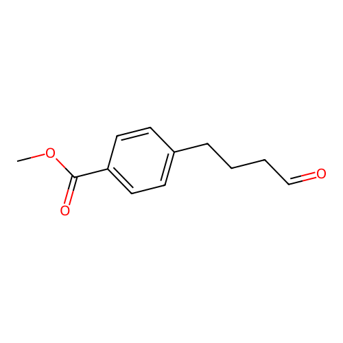 Methyl 4-(4-oxobutyl)benzoate structure