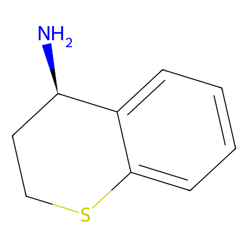 (4R)-3,4-dihydro-2H-1-benzothiopyran-4-amine structure