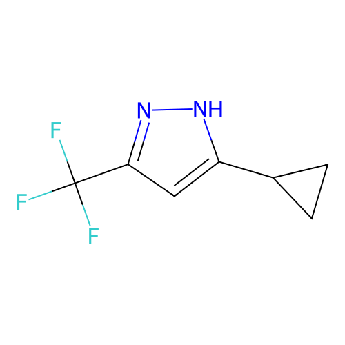 5-cyclopropyl-3-(trifluoromethyl)-1H-pyrazole structure