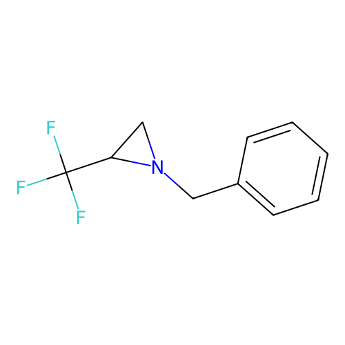1-Benzyl-2-(trifluoromethyl)aziridine structure