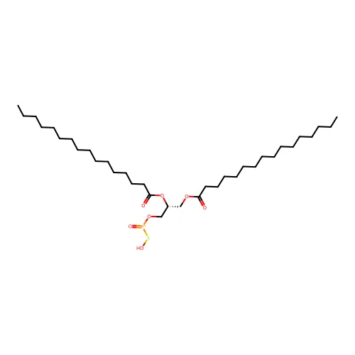 [(2R)-2,3-二(十六烷酰氧代)丙氧基]-羟基硫基-氧代磷杂鎓 structure