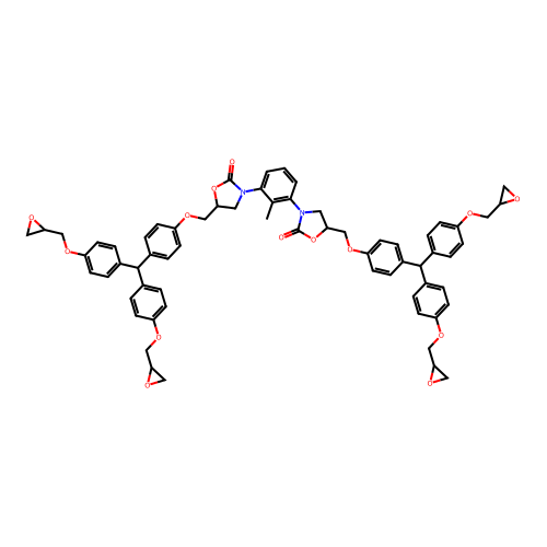 Tris(4-hydroxy-phenyl)methane triglycidyl ether structure