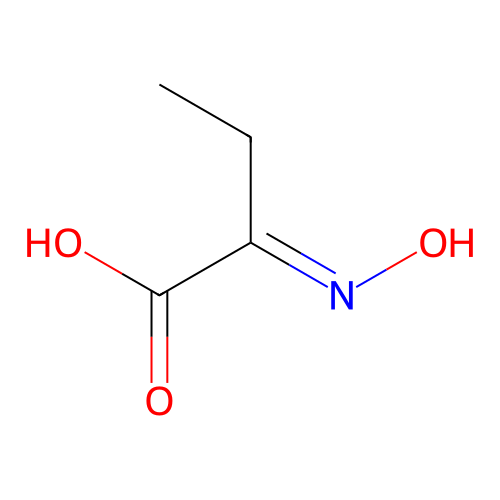 (2E)-2-hydroxyiminobutanoic acid structure