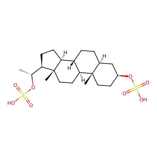 5alpha-Pregnan-3beta,20beta-diol disulfate structure