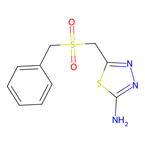 5-[(Benzylsulfonyl)methyl]-1,3,4-thiadiazol-2-amine structure