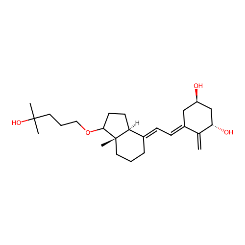 1,25-dihydroxy-21-nor-20-oxavitamin D3 structure