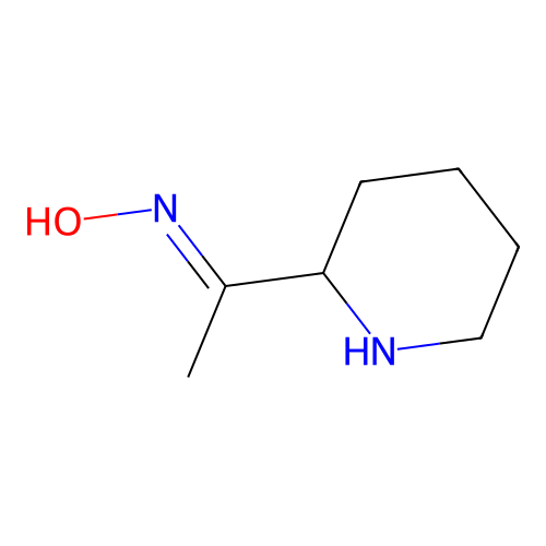 (1E)-1-(2-Piperidinyl)ethanone oxime structure
