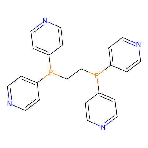 Pyridine, 4,4',4'',4'''-(1,2-ethanediyldiphosphinidyne)tetrakis- structure