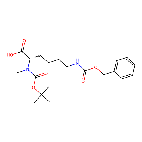 Boc-N-Me-Lys(Z)-OH structure