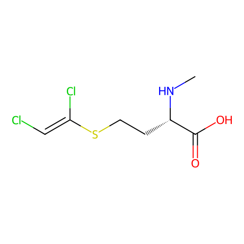 Homocysteine, S-(1,2-dichloroethenyl)-N-methyl- structure