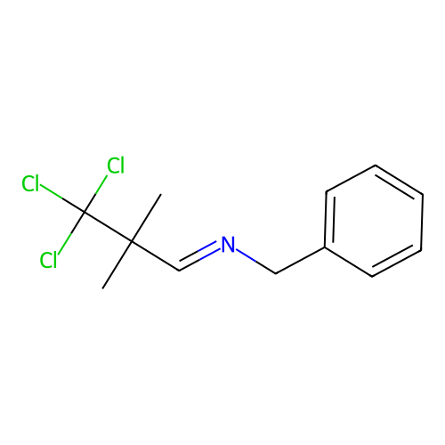 Benzylamine, N-(3,3,3-trichloro-2,2-dimethyl-1-propylidene)- structure