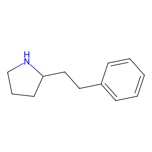 2-(2-Phenylethyl)pyrrolidine structure