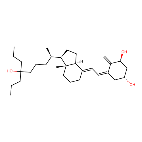 1,25-Dihydroxy-26,27-dipropylcholecalciferol structure