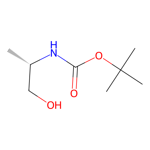 1,1-Dimethylethyl N-((1S)-2-hydroxy-1-methylethyl)carbamate structure