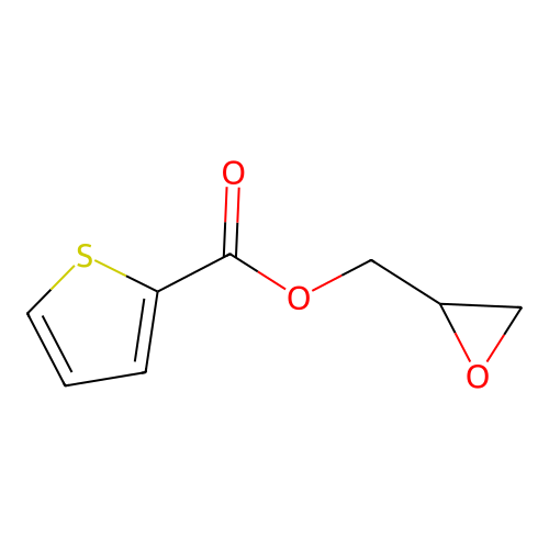 Oxiran-2-ylmethyl thiophene-2-carboxylate structure