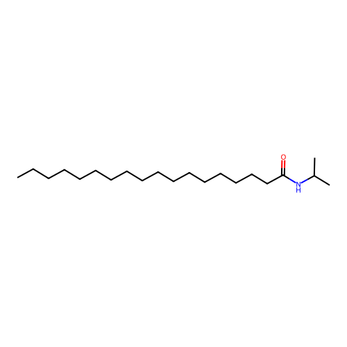 Octadecanamide, N-(1-methylethyl)- structure
