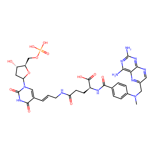 Methotrexate 5-aminoallyl-2'-deoxyuridine 5'-monophosphate structure