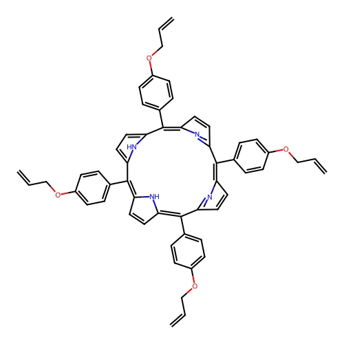 5,10,15,20-四(4-烯丙氧基苯基)-21,22-二氢卟啉 structure