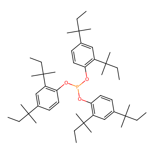 Tris(2,4-di-tert-pentylphenyl) phosphite structure