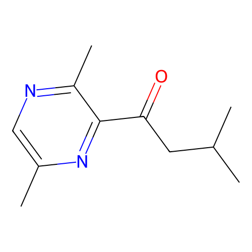1-(2,5-Dimethyl-3-pyrazinyl)-3-methyl-1-butanone structure