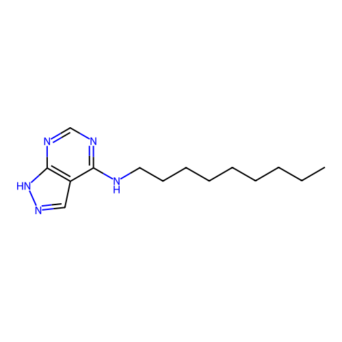 N-nonyl-1H-pyrazolo[5,4-d]pyrimidin-4-amine structure