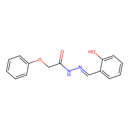 N-[(2-hydroxyphenyl)methylideneamino]-2-phenoxyacetamide structure