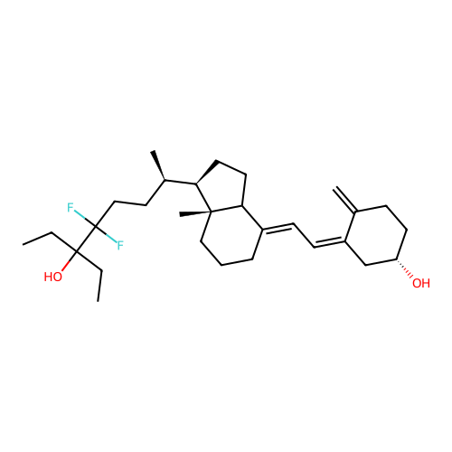 24,24-Difluoro-25-hydroxy-26,27-dimethylvitamin D3 structure