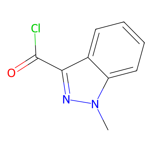 1-methyl-1H-indazole-3-carbonyl chloride structure