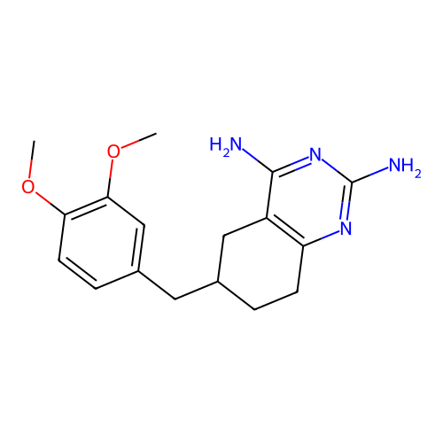 6-(3,4-Dimethoxybenzyl)-5,6,7,8-tetrahydroquinazoline-2,4-diamine structure