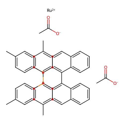 C52H46O4P2Ru structure