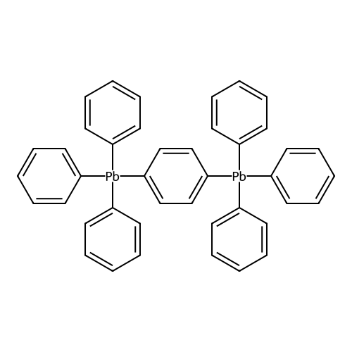 1,4-Bis(triphenylplumbyl)benzene structure