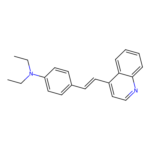 Quinoline, 4-(p-diethylaminostyryl)- structure