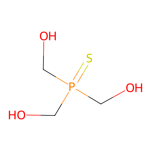 Bis(hydroxymethyl)phosphinothioylmethanol structure
