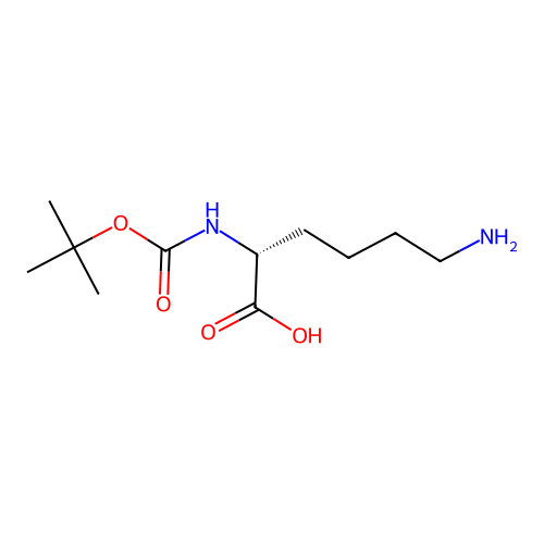 Boc-D-Lys-OH structure