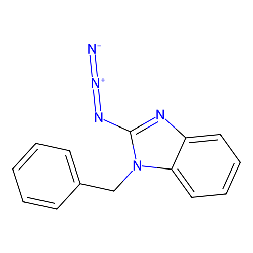 1-Benzyl-2-azidobenzimidazole structure