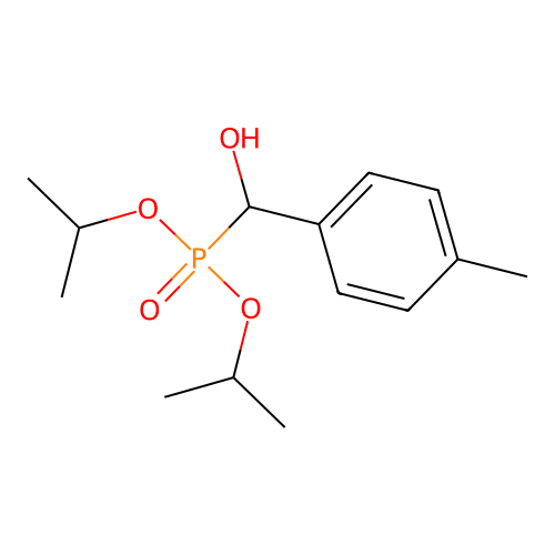 Diisopropyl (hydroxy(p-tolyl)methyl)phosphonate structure