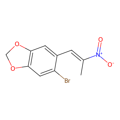 5-bromo-6-[(E)-2-nitroprop-1-enyl]-1,3-benzodioxole structure