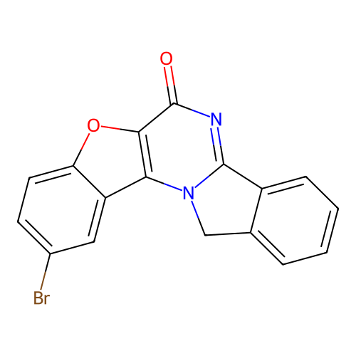10-bromobenzofuro[2',3':5,6]pyrimido[2,1-a]isoindol-6(13H)-one structure