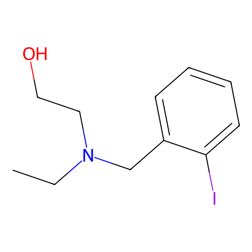 2-[Ethyl-(2-iodo-benzyl)-amino]-ethanol structure