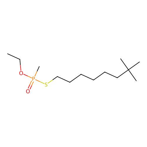 Phosphonothioic acid, methyl-, S-(7,7-dimethyloctyl) O-ethyl ester structure